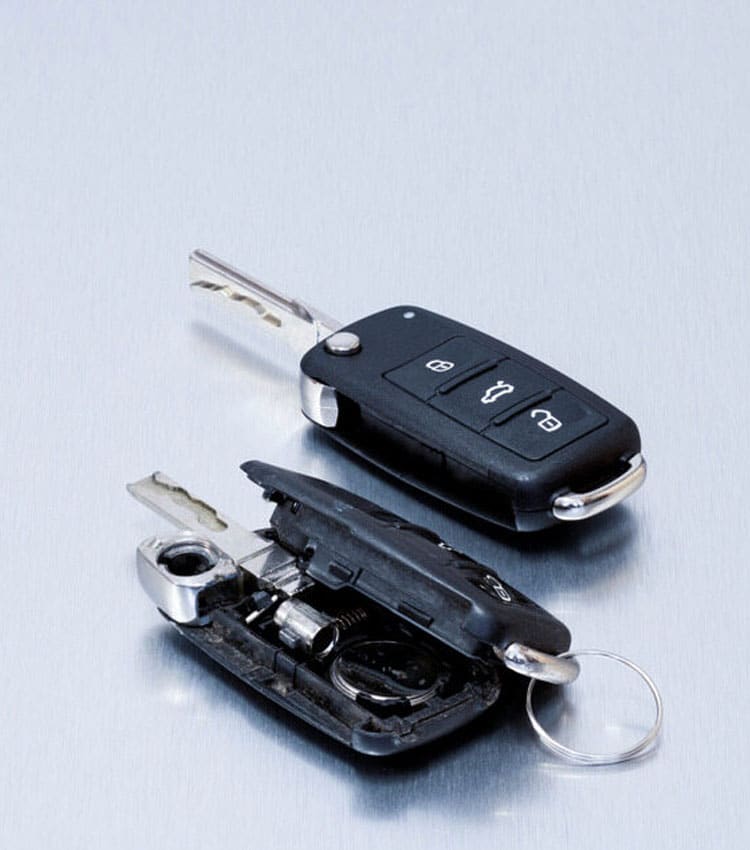 Damaged Car Key Fob — Expert Trade Services in Burleigh Heads, QLD