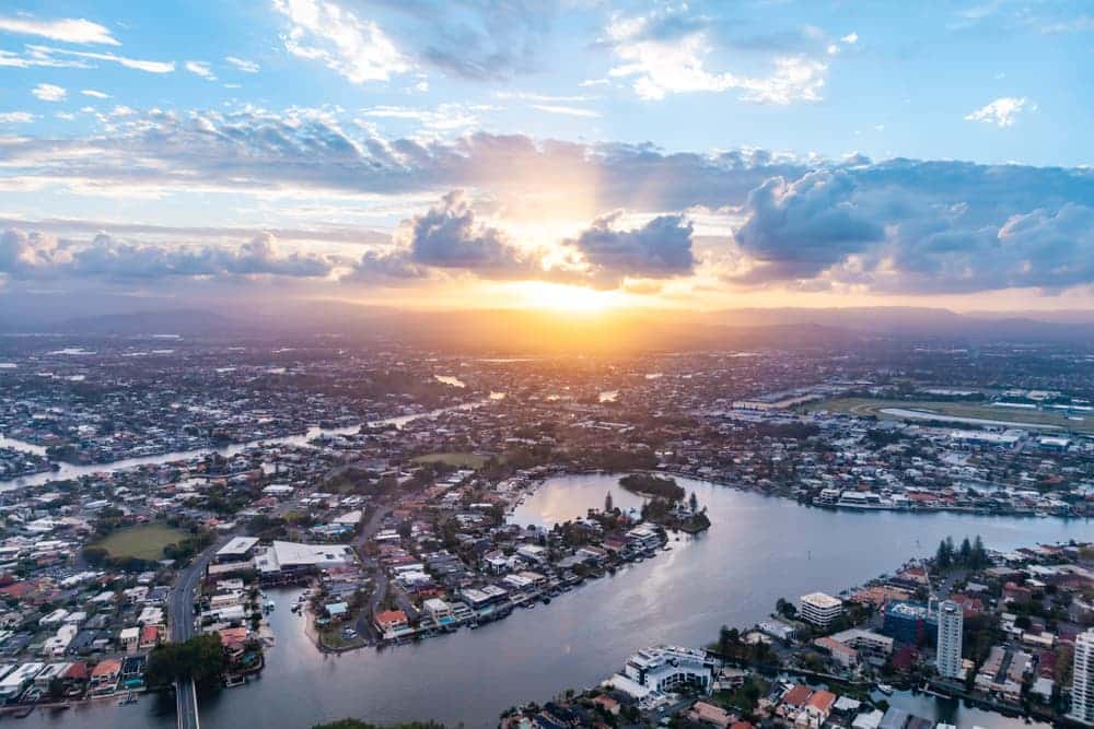 Aerial View Of Nerang River - Electricians In Nerang, QLD