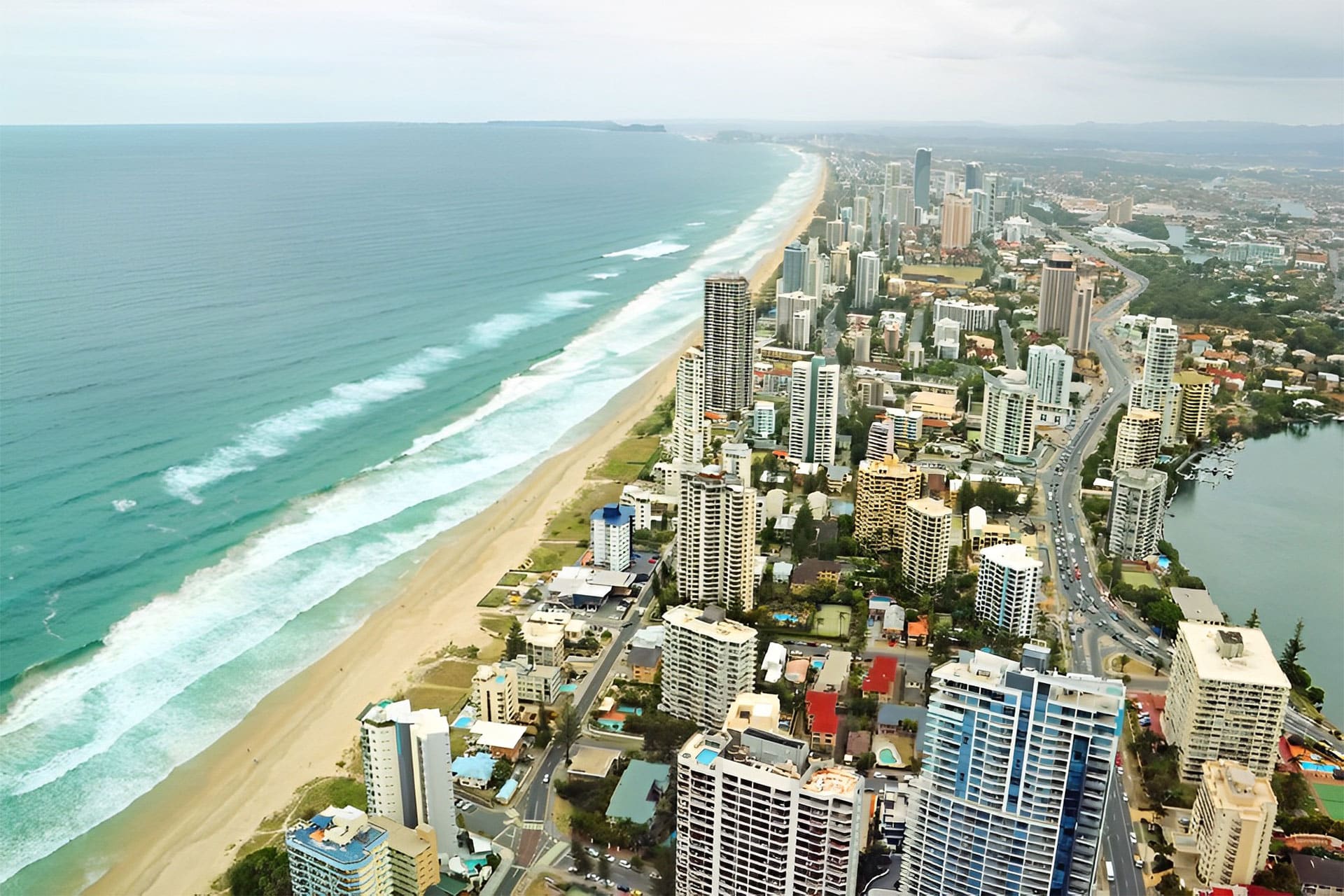 Aerial View Of Famed Gold Coast — Plumbers in Ashmore, QLD