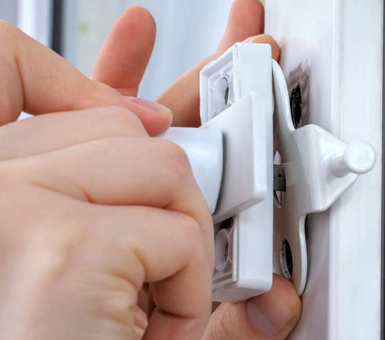 Installing Limiter In PVC Window — Locksmiths in Varsity Lakes, QLD
