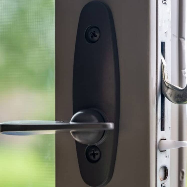 Typical Installation Of A Sliding Door And Lock — Expert Trade Services in Burleigh Heads, QLD